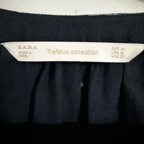 Zara Embroidered Dress.  Navy with real embroidery.  Excellent Condition - Picture 7 of 7